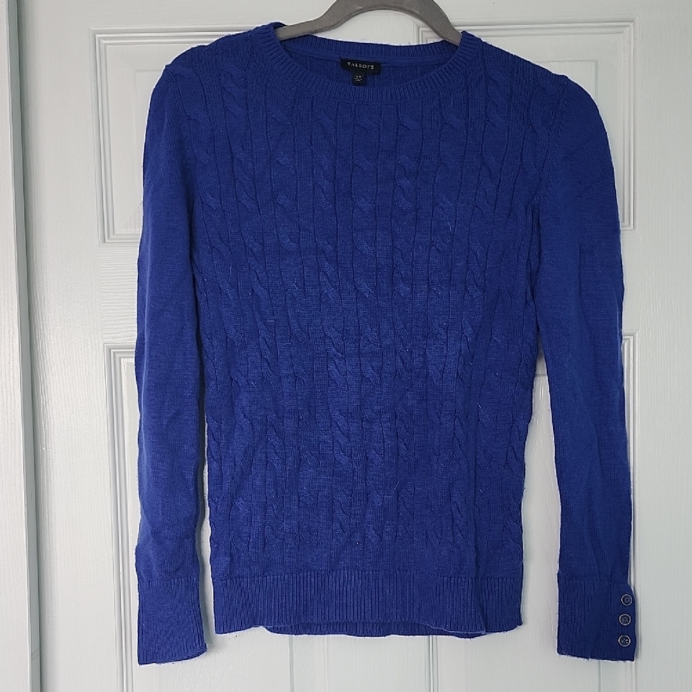 Talbots Royal Blue Knit Sweater